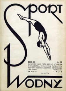 Sport Wodny, 1936, nr 12