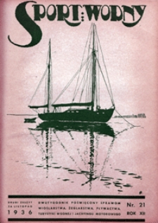 Sport Wodny, 1936, nr 21