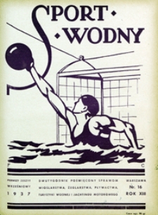 Sport Wodny, 1937, nr 16