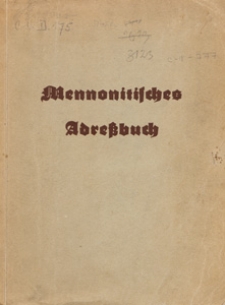 Mennonitisches Adressbuch