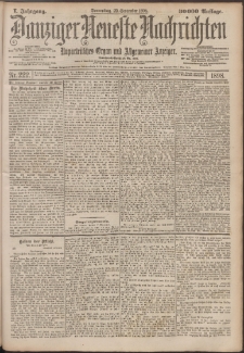 Danziger Neueste Nachrichten : unparteiisches Organ und allgemeiner Anzeiger 222/1898