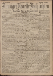 Danziger Neueste Nachrichten : unparteiisches Organ und allgemeiner Anzeiger 224/1898