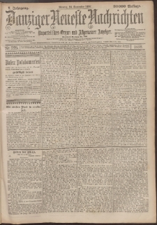 Danziger Neueste Nachrichten : unparteiisches Organ und allgemeiner Anzeiger 225/1898