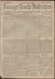 Danziger Neueste Nachrichten : unparteiisches Organ und allgemeiner Anzeiger 227/1898