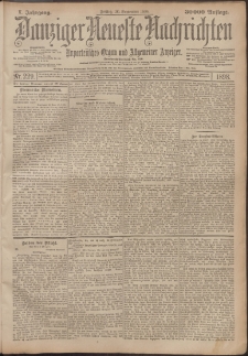 Danziger Neueste Nachrichten : unparteiisches Organ und allgemeiner Anzeiger 229/1898