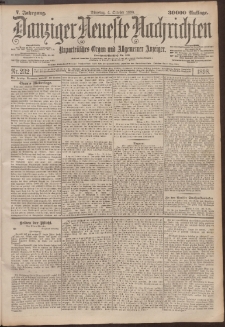 Danziger Neueste Nachrichten : unparteiisches Organ und allgemeiner Anzeiger 232/1898