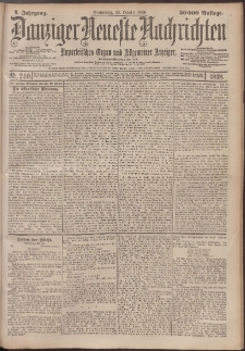 Danziger Neueste Nachrichten : unparteiisches Organ und allgemeiner Anzeiger 240/1898