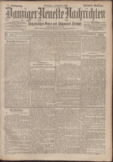Danziger Neueste Nachrichten : unparteiisches Organ und allgemeiner Anzeiger 256/1898