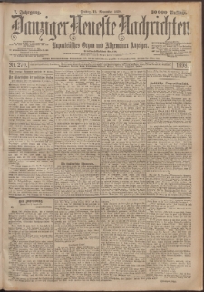 Danziger Neueste Nachrichten : unparteiisches Organ und allgemeiner Anzeiger 270/1898