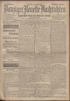 Danziger Neueste Nachrichten : unparteiisches Organ und allgemeiner Anzeiger 271/1898