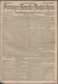 Danziger Neueste Nachrichten : unparteiisches Organ und allgemeiner Anzeiger 272/1898