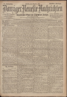 Danziger Neueste Nachrichten : unparteiisches Organ und allgemeiner Anzeiger 273/1898