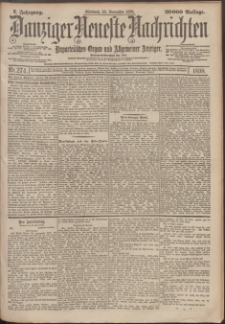 Danziger Neueste Nachrichten : unparteiisches Organ und allgemeiner Anzeiger 274/1898