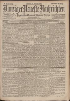 Danziger Neueste Nachrichten : unparteiisches Organ und allgemeiner Anzeiger 274/1898