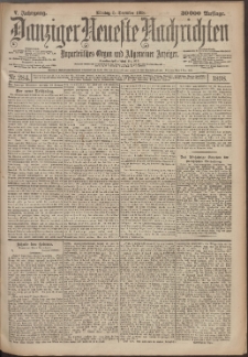 Danziger Neueste Nachrichten : unparteiisches Organ und allgemeiner Anzeiger284/1898