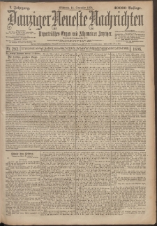 Danziger Neueste Nachrichten : unparteiisches Organ und allgemeiner Anzeiger292/1898