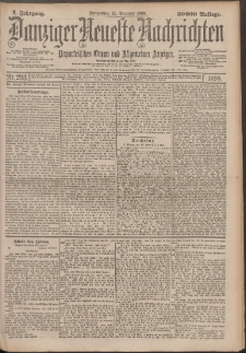 Danziger Neueste Nachrichten : unparteiisches Organ und allgemeiner Anzeiger293/1898