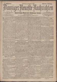 Danziger Neueste Nachrichten : unparteiisches Organ und allgemeiner Anzeiger 302/1898