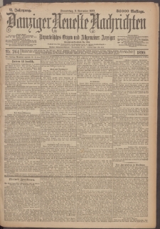Danziger Neueste Nachrichten : unparteiisches Organ und allgemeiner Anzeiger 264/1899