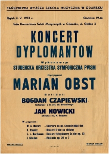 Koncert dyplomantów