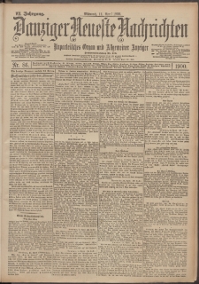 Danziger Neueste Nachrichten : unparteiisches Organ und allgemeiner Anzeiger 86/1900
