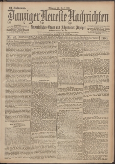 Danziger Neueste Nachrichten : unparteiisches Organ und allgemeiner Anzeiger 86/1900
