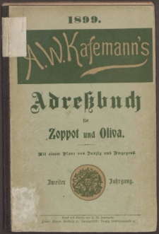 Adreßbuch für Zoppot 1899
