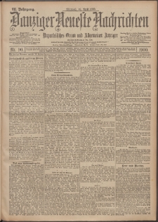 Danziger Neueste Nachrichten : unparteiisches Organ und allgemeiner Anzeiger 90/1900