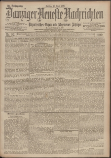 Danziger Neueste Nachrichten : unparteiisches Organ und allgemeiner Anzeiger 92/1900
