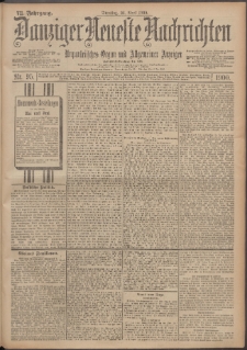 Danziger Neueste Nachrichten : unparteiisches Organ und allgemeiner Anzeiger