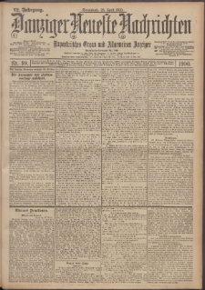Danziger Neueste Nachrichten : unparteiisches Organ und allgemeiner Anzeiger 99/1900