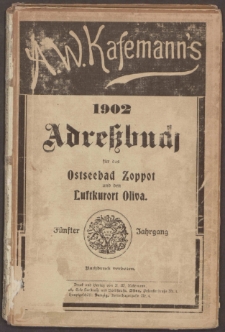 Adreßbuch für Zoppot 1902