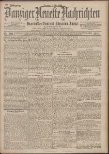 Danziger Neueste Nachrichten : unparteiisches Organ und allgemeiner Anzeiger 101/1900