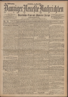 Danziger Neueste Nachrichten : unparteiisches Organ und allgemeiner Anzeiger 111/1900