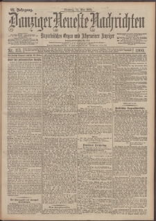 Danziger Neueste Nachrichten : unparteiisches Organ und allgemeiner Anzeiger 113/1900