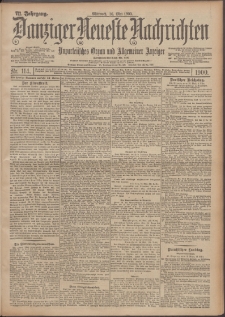 Danziger Neueste Nachrichten : unparteiisches Organ und allgemeiner Anzeiger 114/1900