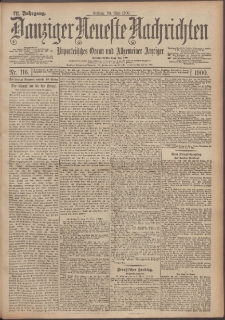 Danziger Neueste Nachrichten : unparteiisches Organ und allgemeiner Anzeiger 116/1900
