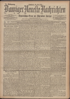 Danziger Neueste Nachrichten : unparteiisches Organ und allgemeiner Anzeiger 117/1900