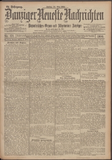 Danziger Neueste Nachrichten : unparteiisches Organ und allgemeiner Anzeiger 121/1900