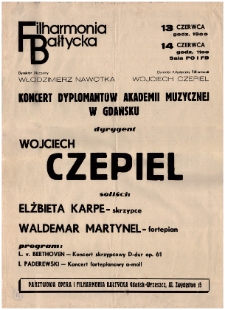 Koncert dyplomantów Akademii Muzycznej w Gdańsku